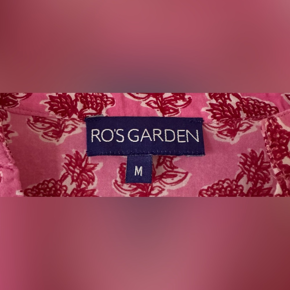 Ro’s Garden Floral Print Cotton Blouse - Picture 3 of 3
